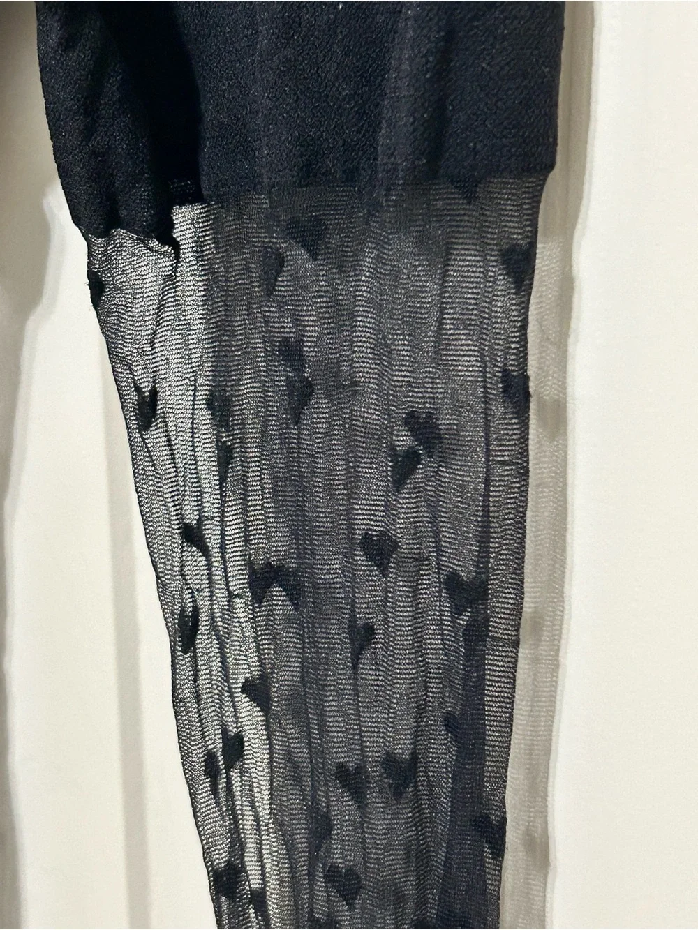 Anthropologie Heart Sheer Tights NEVER WORN OS feminine love balletcore